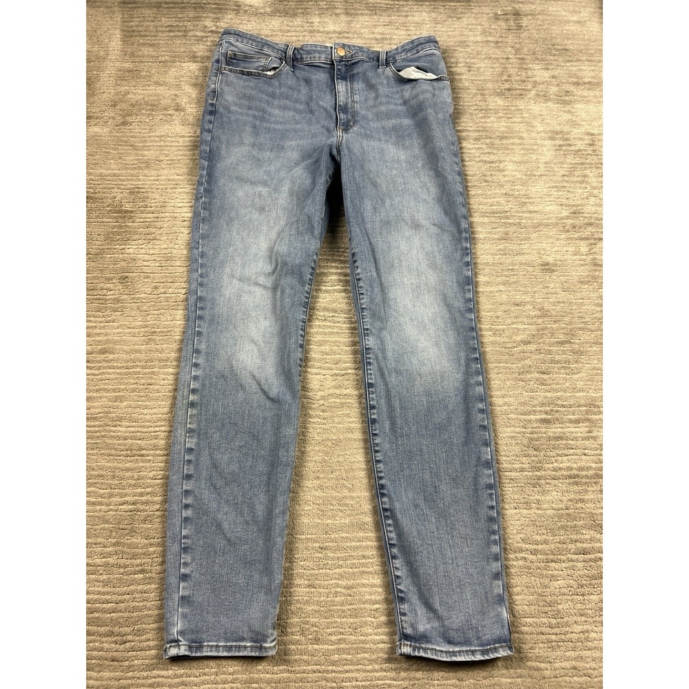 Universal Thread Jeans Womens 16 Long Blue Medium Wash Denim High Rise Skinny